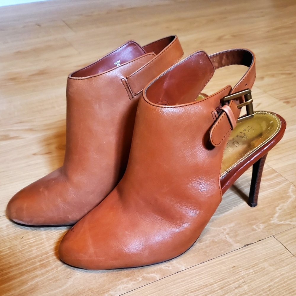 Ralph Lauren open back booties